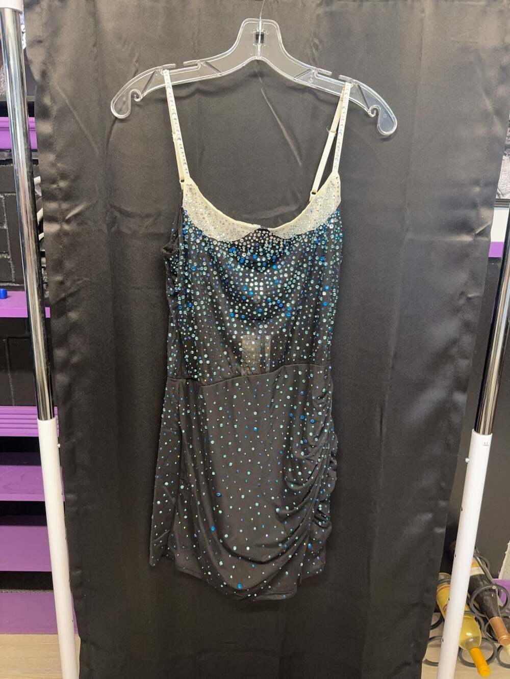 Women's Sexy Bodycon rhinestone dress